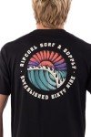 Rip Curl Men's Graphic Short Sleeve Crew Neck T-Shirt, Standard Fit, Black Surf Supply Exc