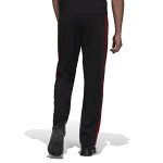 adidas 3-Stripes Tracksuit Bottoms - Black/Scarlet