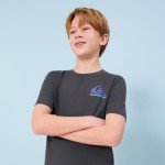 Quiksilver Boys' Short Sleeve Logo Graphic T-Shirt, Sunrise Bowl, 14-16