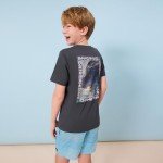 Quiksilver Boys' Short Sleeve Logo Graphic T-Shirt, Sunrise Bowl, 14-16