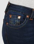 True Religion Women's Jennie Mid Rise Curvy Fit Skinny Ankle Jean, Indigo Upgrade, 32