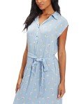Billabong Women's Lovely Ways Button Front Midi Dress, Sweet Blue, Medium