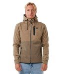 Rip Curl Men's Standard Anti Series Departed Zip Up Jacket, Sand Dune