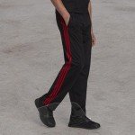 adidas 3-Stripes Tracksuit Bottoms - Black/Scarlet
