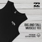 Billabong Big and Tall Tank Tops for Men - Cotton Mens Sleeveless Muscle T Shirt Black