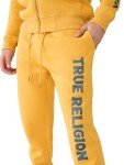 True Religion Brand Jeans Men's Antique Classic Fleece Jogger, Mineral Yellow, XX-Large
