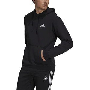 Adidas Essential Fleece Hoodie - Black/White