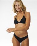 Rip Curl - Women's - Classic Surf Cheeky Swim Bottom - L - Black