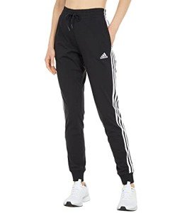 Adidas Women's 3-Stripes Jersey Pants - Black/White