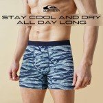 Quiksilver Mens Underwear 4 Pack Boxers for Men Supersoft Brushed Polyester Mens Boxer Briefs