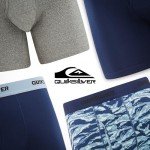 Quiksilver Mens Underwear 4 Pack Boxers for Men Supersoft Brushed Polyester Mens Boxer Briefs