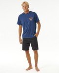Rip Curl Men's Fade Out Icon T-Shirt, Washed Navy 251