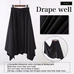 Life Palette Japanese Style Samurai Hakama Harem Pants Men Women Yoga Ninja Pants Black… (as1, Alpha, m, l, Regular, Regular, L)