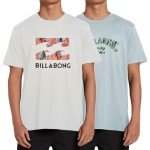 Billabong Mens 2 Pack Short Sleeve Lounge Crew Tee Graphic Lounge Wear Crewneck