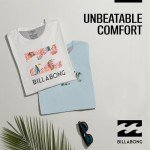 Billabong Mens 2 Pack Short Sleeve Lounge Crew Tee Graphic Lounge Wear Crewneck