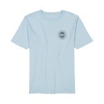 Billabong Boys' Premium Short Sleeve Crew Neck Graphic T-Shirt, Regular Fit, Rotor Coastal Blue