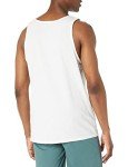 Quiksilver Men's Mw Logo Sleeveless Tank Top Tee Shirt, White, Large
