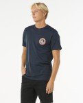 Rip Curl Men's Relaxed Fit Logo Crew T-Shirt, Dark Navy, XL