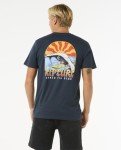 Rip Curl Men's Relaxed Fit Logo Crew T-Shirt, Dark Navy, XL