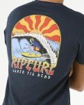 Rip Curl Men's Relaxed Fit Logo Crew T-Shirt, Dark Navy, XL
