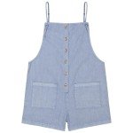 Billabong Girls' Sleeveless Romper, Chambray Wave, L