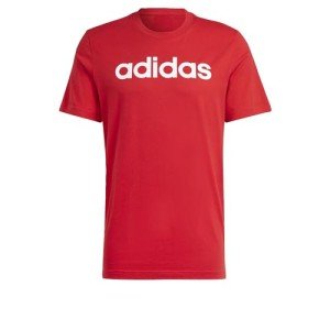 adidas Essentials Linear Logo T-Shirt - Better Scarlet