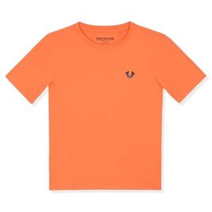 True Religion Boys Tee Shirts Short Sleeve Cotton T-Shirt for Boys Graphic Tees Orange