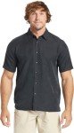 Quiksilver Men's Manele Bay Button Up Floral Collared Shirt, Black, XX-Large
