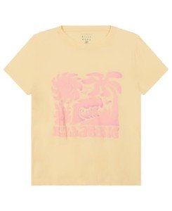 Billabong Girls' Premium Short Sleeve Logo Graphic T-Shirt, Golden Fleece