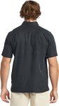 Quiksilver Men's Manele Bay Button Up Floral Collared Shirt, Black, XX-Large