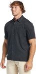 Quiksilver Men's Manele Bay Button Up Floral Collared Shirt, Black, XX-Large