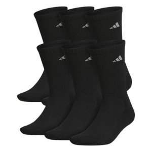 adidas Men's Cushioned Crew Socks 6-Pack