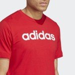adidas Essentials Linear Logo T-Shirt - Better Scarlet