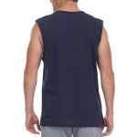 Billabong Big and Tall Muscle T Shirts for Men - Cotton Mens Sleeveless Tees Navy
