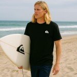 Quiksilver Big and Tall T-Shirts for Men - Mens Short Sleeve Cotton Crewneck Tee Black