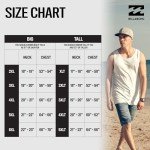 Billabong Big and Tall Muscle T Shirts for Men - Cotton Mens Sleeveless Tees Navy