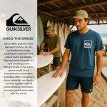 Quiksilver Big and Tall T-Shirts for Men - Mens Short Sleeve Cotton Crewneck Tee Black