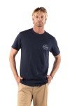 Rip Curl Men's Graphic Short Sleeve Crew Neck T-Shirt, Standard Fit, Navy Exc