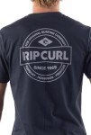 Rip Curl Men's Graphic Short Sleeve Crew Neck T-Shirt, Standard Fit, Navy Exc