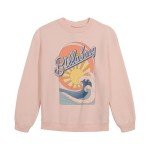 Billabong Girls' Long Sleeve Fleece Pullover Crew Sweatshirt, Feelin Peachy Sun