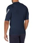 Quiksilver Men's Standard All Time Short Sleeve Rashguard UPF 50 Sun Protection Surf Shirt, Navy Blazer, XL