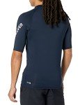 Quiksilver Men's Standard All Time Short Sleeve Rashguard UPF 50 Sun Protection Surf Shirt, Navy Blazer, XL