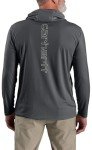 Carhartt Men's Force Sun Defender Lightweight Long-Sleeve Hooded Logo Graphic T-Shirt, Steel