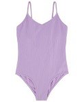 Billabong Girls' One-Piece Swimsuit with UPF 50+ Sun Protection, Quick Drying Bathing Suit, Lilac in Loop