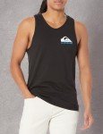 Quiksilver Men's Mw Logo Sleeveless Tank Top Tee Shirt, Black 2, XX-Large