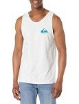 Quiksilver Men's Mw Logo Sleeveless Tank Top Tee Shirt, White 2, Small