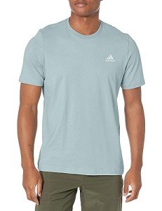 adidas Essentials Embroidered Logo T-Shirt - Wonder Blue