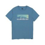 Quiksilver Boys' Short Sleeve Screen Print Graphic T-Shirt, Soft, Comfortable, Regular Fit, Niagra Shadow Cast, 10-12