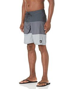 Quiksilver mens Everyday 21 Swim Trunk Bathing Suit Board Shorts, Tarmac Stripe, 36 US