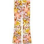 Billabong Girls' Tell Me Elastic Waist Flared Pants, Cacao Tropic